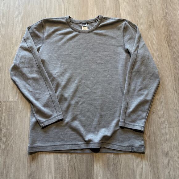 Men's The North Face Heather Gray Thermal Base Long Sleeve Pullover Shirt Sz XL - Picture 1 of 4